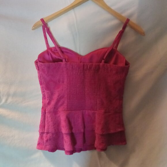 Vintage Hot Pink Guess Bustier Style Top, Size M - Picture 4 of 5